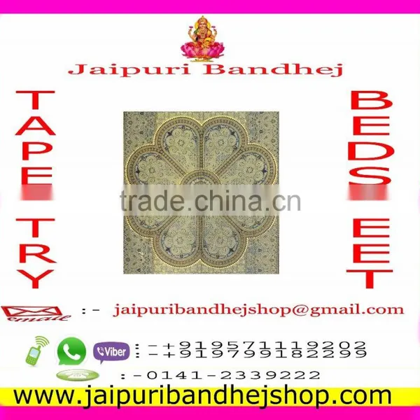 Jaipuri Bandhej Mandala Tapestry for Women photo-2