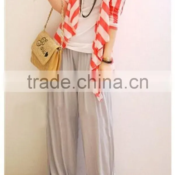 Mercerized Cotton Solid Woman Yoga Harem Pants photo-5