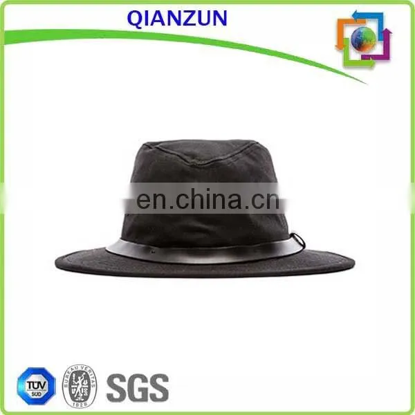 Wholesale Blank/custom Black With the Leather Belt Bucket Hat/cap
