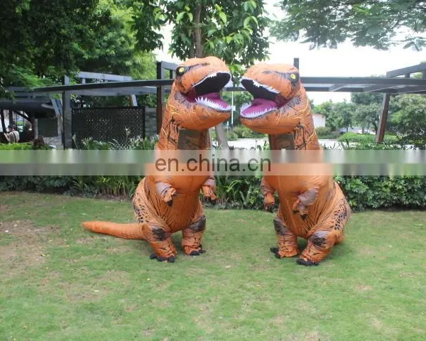 HI High Quality Water Proof Woven Dacron Walking T-rex Inflatable Dragon Costume photo-3