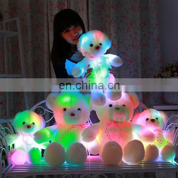 HI CE Valentine Plush Teddy Bear With Light for Sale,sweet Valentine's Day Gift photo-2