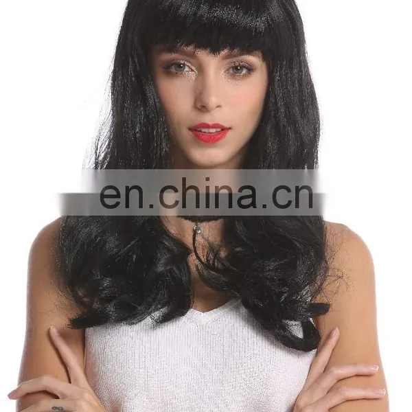 Synthetic Long Wigs With Bangs for Party P-W212 photo-4