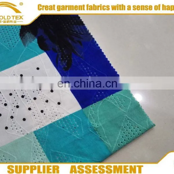 Shaoxing Textile DTY Soft Knitting Customized Jersey Stretch 100% Polyester Jacquard Fabric for Clothing photo-3
