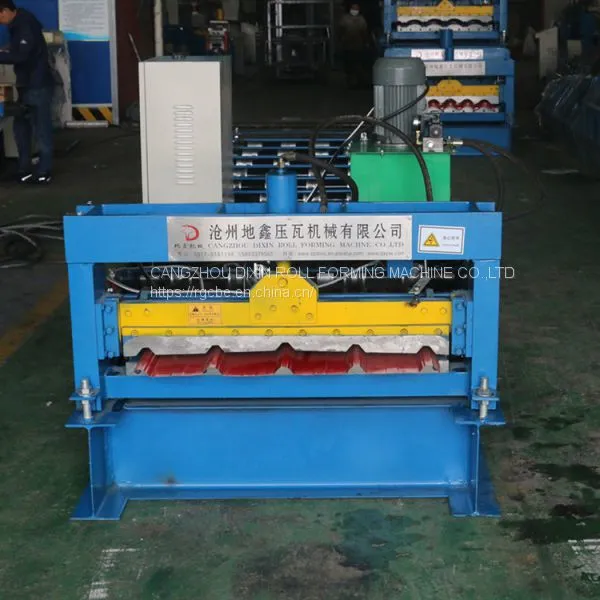 Trapezoidal Profile Roofing Iron Sheet Roofing Tile Roll Forming Equipment photo-2