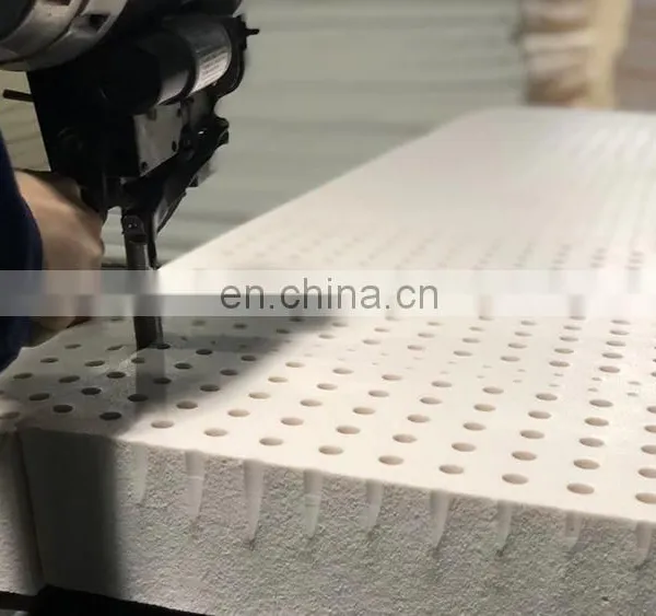 2020 Amazon Hot Sale Home Textile Hypo-allergenic King Size Zipper 100 Natural Latex Mattress Toppers With Removable Cover photo-5