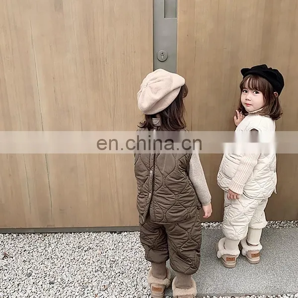 6279 Children Clothes Baby Clothing Cotton Sets Sleeveless Winter Vest photo-3
