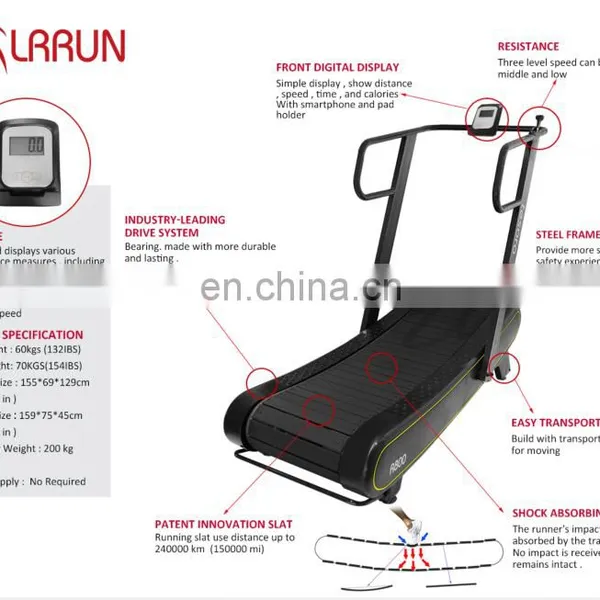 Curved Treadmill & Air Runner Lose Weight Gym Treadmill Environmental Save Power Running Machine no Electric Fitness Equipment photo-3