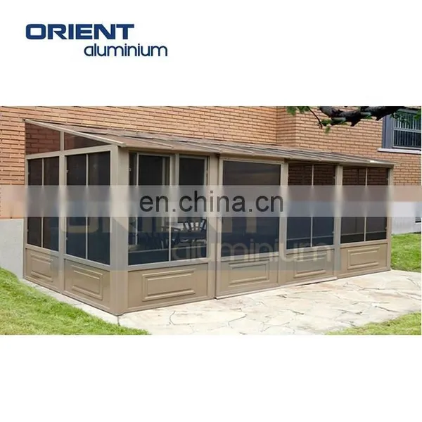 Triangle Roof Aluminum Frame Sunroom Kits Solarium Houses photo-2