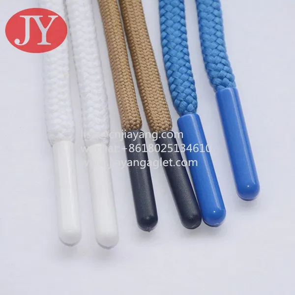25mm Glossy Black Color Plastic Aglet for Hoodies OEM Shoe String Aglet Boot Shoe Laces Buckle photo-2
