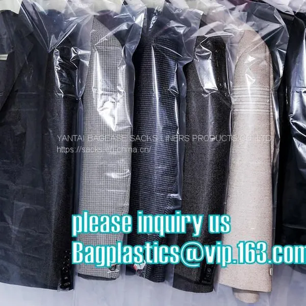 Perforated Clear Plastic Garment Cover on Roll,disposable Plastic Garment Bags in Dry Cleaner,Suit Dress Garment Bag for photo-2
