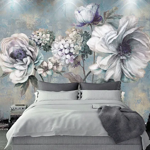 China Manufacturer Flower Designs Custom Size 3D 5D Wallpaper For Home Decoration Mural Wall Paper Drop Ship photo-3