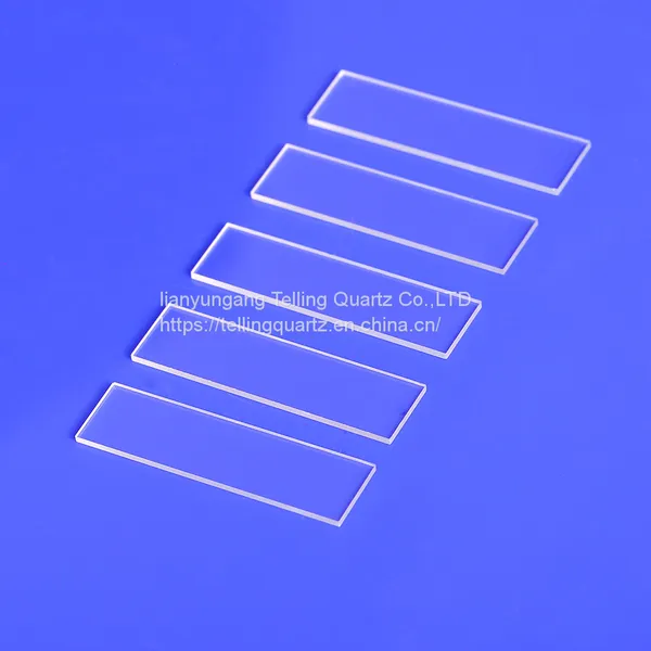Square Quartz Wafer Quartz Glass Plate Fused Silica Quartz Slide Quartz Glass Slide