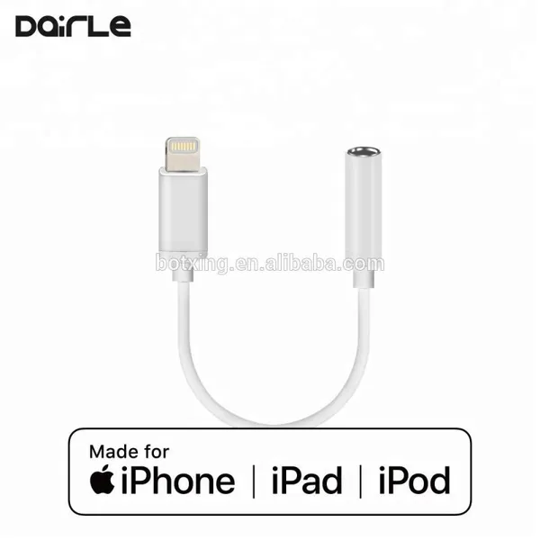 MFi Chip Jack Lightening Audio Charger Adapter for Apple Lightening 8pin to 3.5mm Headphone Jack Adapter photo-3