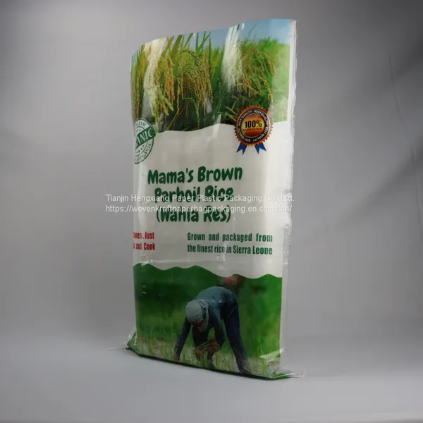 25 Kg 50 Kg Polypropylene Plastic White Rice Flour Packaging Bags photo-4