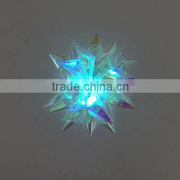 Glitter Star Bow With LED Lights and Stick for Table Decoration/Birthday Party Decoration Lighted Star Bow photo-3