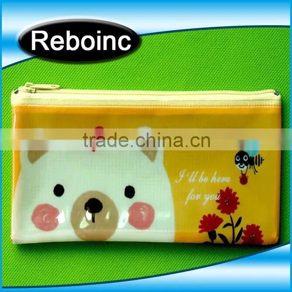School Use Pvc Pencil Bag for Kids Pvc Pencil Case Bag for Teenagers Student Slider Zipper Pvc Pencil Bag photo-3