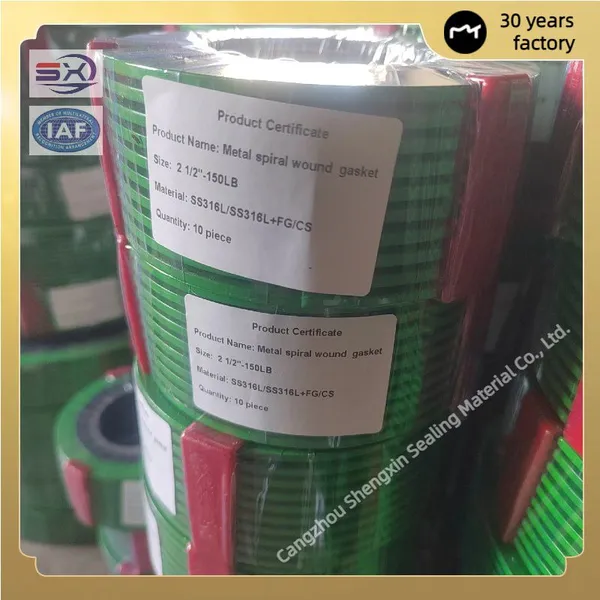 Graphite Filled Metal Spiral Wound Gaskets for Boiler Applications photo-5