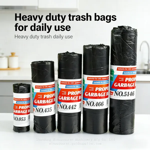 Drawstring Garbage Bags Self-Sealing Trash Bags for Easy Carry & Disposal photo-4