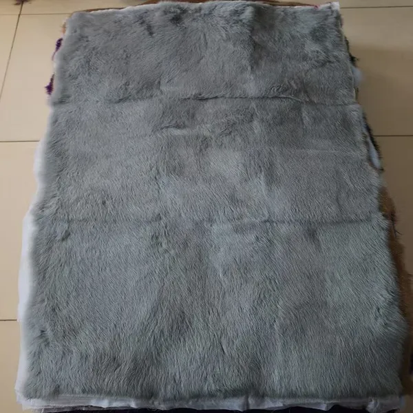 Stitched Rabbit Fur Plate