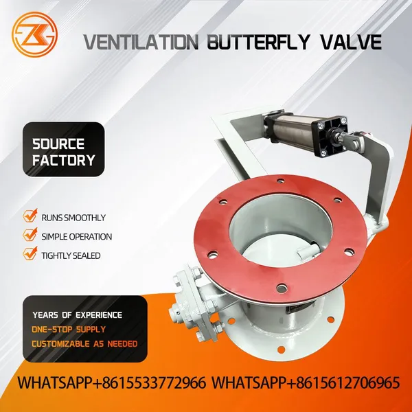 D341W Manual Worm Gear Ventilation Damper Low Cost Round Air Regulating Valve For Small Dust Extraction Pipeline photo-4