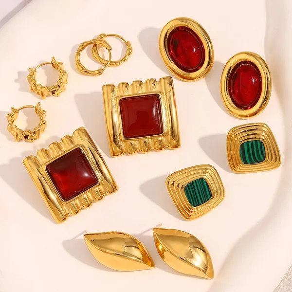 Stainless Steel Earrings Wholesale 100pcs Mixed Styles Hypoallergenic Allergen-Free Jewelry photo-3