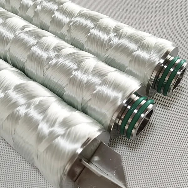 Custom Glass Fiber Filter Cartridge for Chemical Processing, 0.5 Micron, 250°C, 304 SS, ISO Compliant