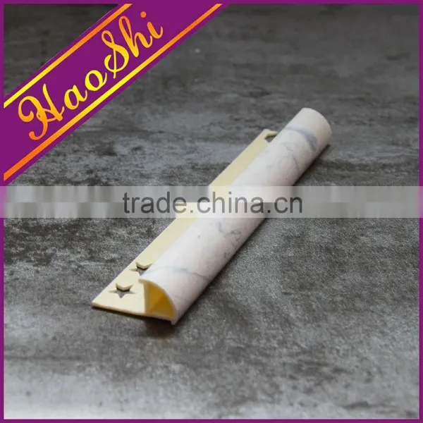 China First PVC Manufacturer Direct Top Price Round Edge Plastic Tile Edging Trim photo-4