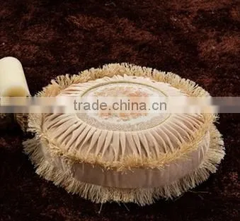 Noble Short Nap Fabric Sofa Cushion and Fringed Embroidered Decor Sofa Pillows photo-6