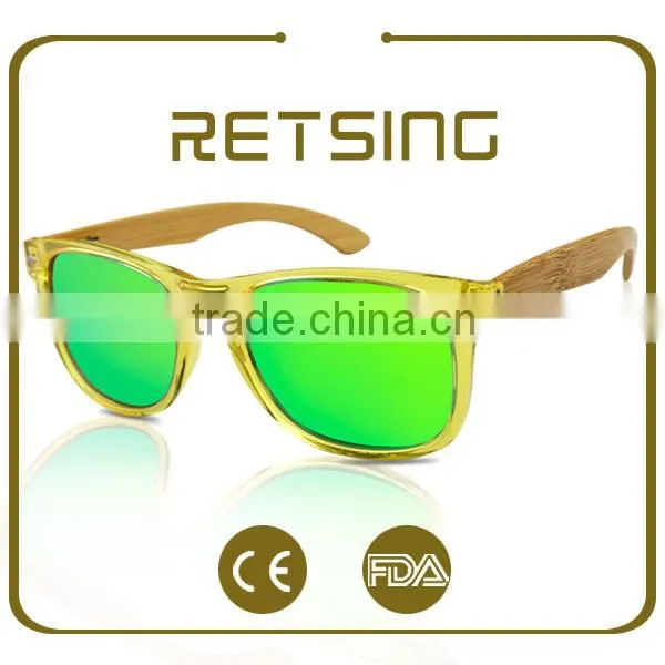 China Custom Wholesale Eyeglasses Frame Plain Mirror Bamboo Glasses photo-2