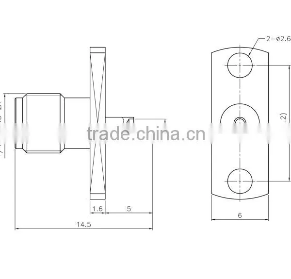 SMA Jack Female Straight Panel Receptacle Coaxial Connector photo-4