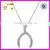 2015 New Design 925 Silver Jewellery Necklace With Wishbone Pendant