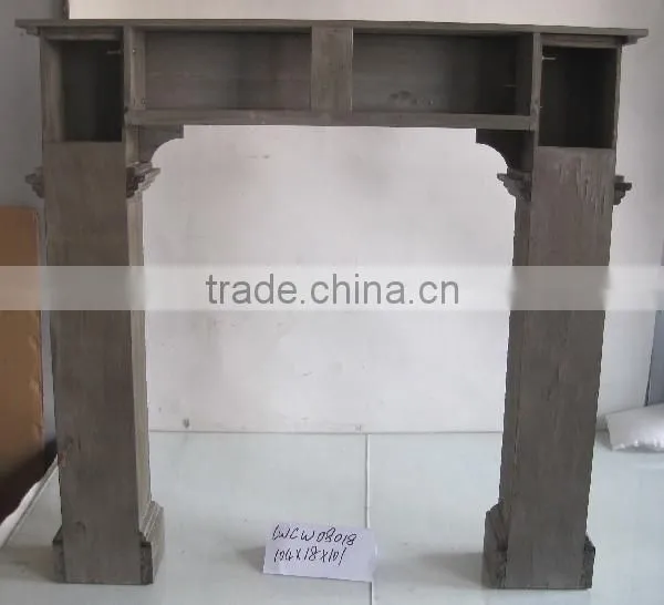 Freach Style Shabby Chic Wood Fireplace Surround photo-3