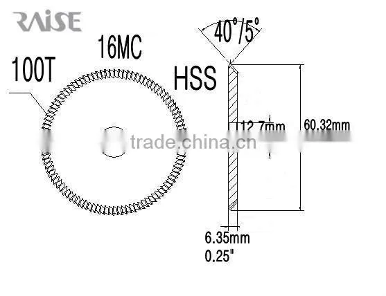 key machine cutters 16MC ILCO HSS key cutters for ILCO key machine