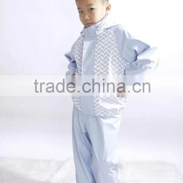 2015 ODM New Fashion Design Kids pu Rainwear photo-2
