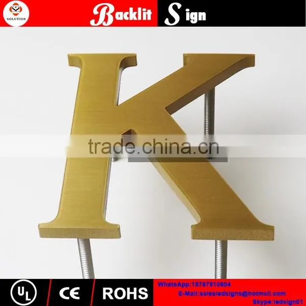Custom Top Quality Titanized Stainless Steel Letter Sign photo-2