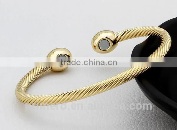 100% Copper Bangle Magnets Health Balance Magnetic Pure Copper Bracelet photo-6
