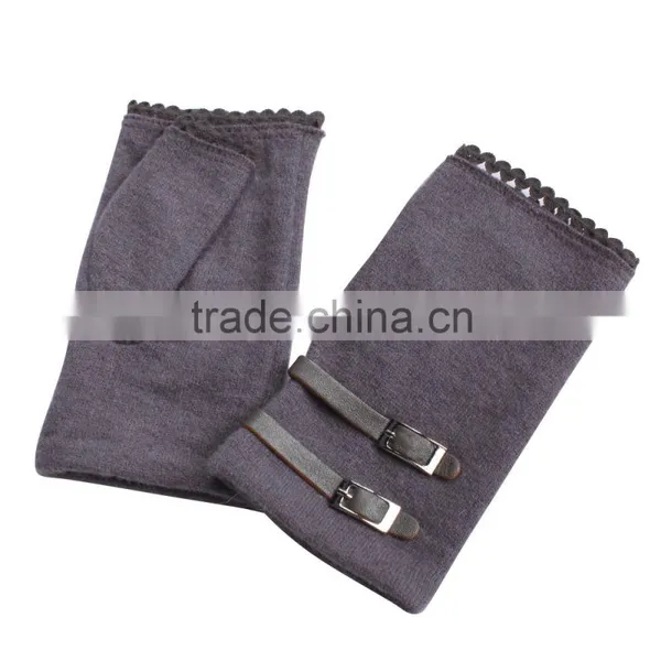 Women Fingerless Gloves Knitted Winter photo-5