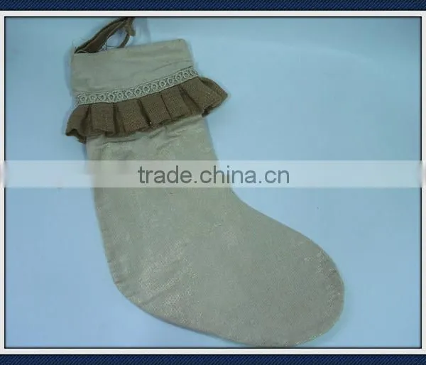 Burlap Christmas Stockings photo-2