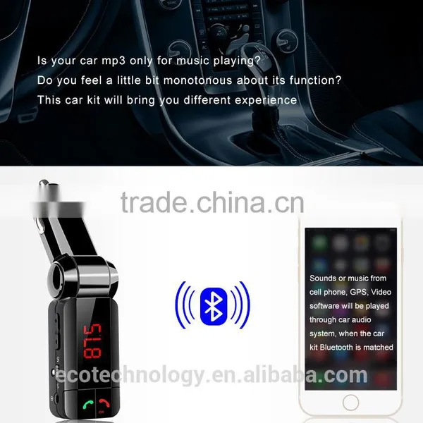 BC06S Bluetooth Car Kits FM Transmitter Handsfree Function Wireless Car MP3 Player photo-4