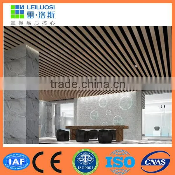 Metal baffle ceiling lightweight water resistant ceiling board