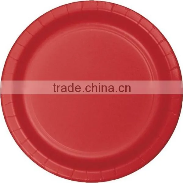Red Paper Supply Pack Bundle Includes Paper Plates Napkins Cups & Silverware for 8 Guests photo-3