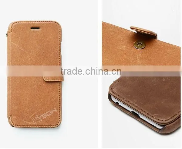 New Arrival Genuine Leather Phone Case for Iphone 6 and Samsung Note 4 photo-3