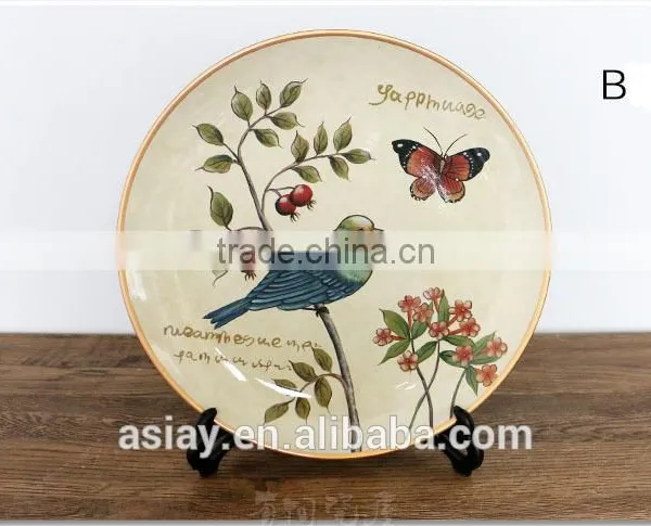Japanese and Chinese Style Ceramic Tableware Underglaze Color Plate Saucer Quality Wind Creative Dish Deep photo-5
