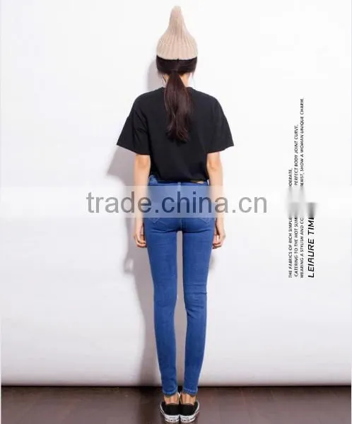 Fashion Casual Women Brand Vintage High Waist Skinny Denim Jeans Slim Ripped Pencil Jeans Hole Pants Female Sexy Girls Trousers photo-6