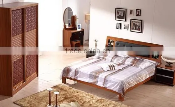 Modern Latest Wooden Plywood Double Bed Designs