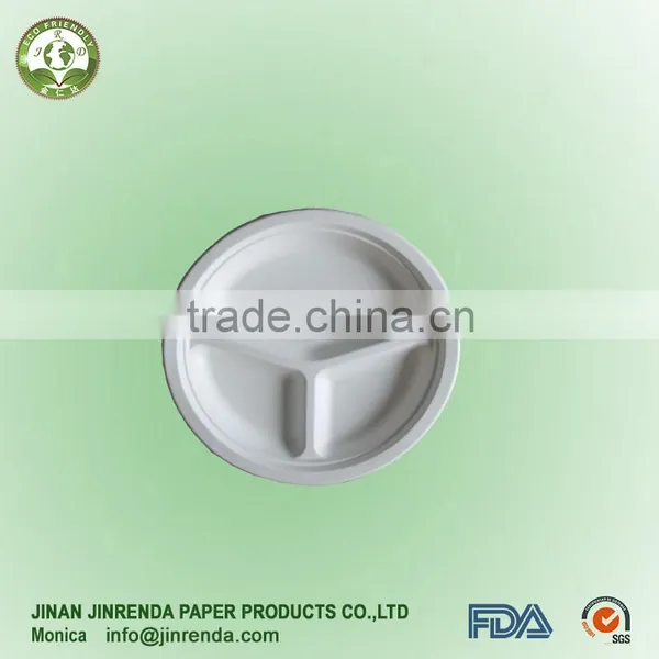 Disposable 9 Inch 3-compartment Plate photo-2