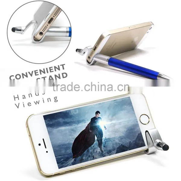 3 in 1 Universal Stylus Pen Black Ink Ballpoint Pen for Touch Screens Device Iphone photo-3