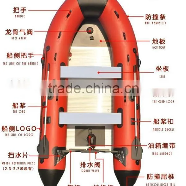 Hot Sale Promotion Boats 380 Military Inflatable Boat With CE photo-2