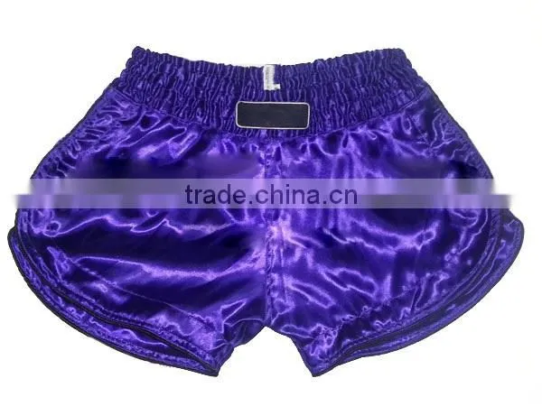 Women Muay Thai Boxing shorts Supplier, Color Purple, Style#001