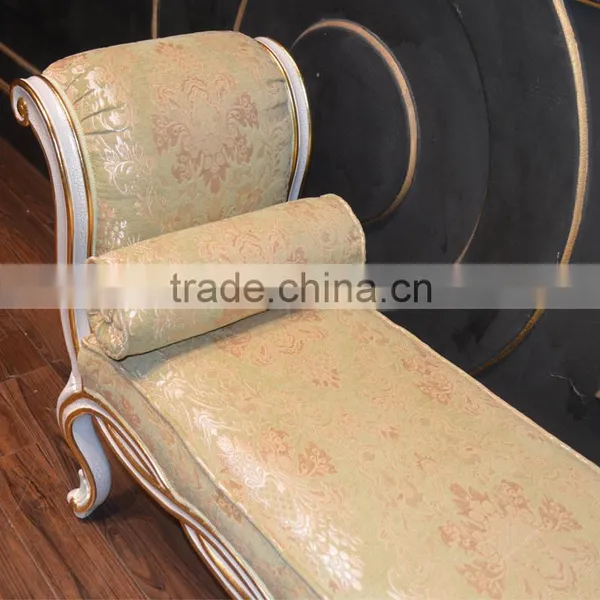 Royal Luxury Bedroom Furniture Baroque Solid Wood Hand Carving Bed End Bench photo-5
